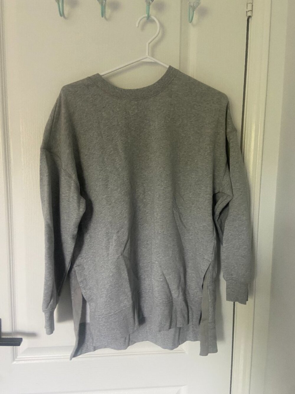 Grey crew neck sweater